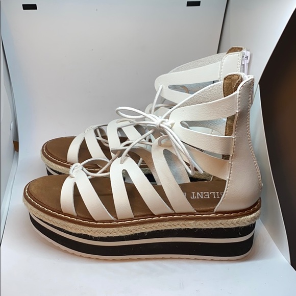 Anthropologie | Shoes | Anthropologie Silent D Boho Platform Sandal White |  Poshmark
